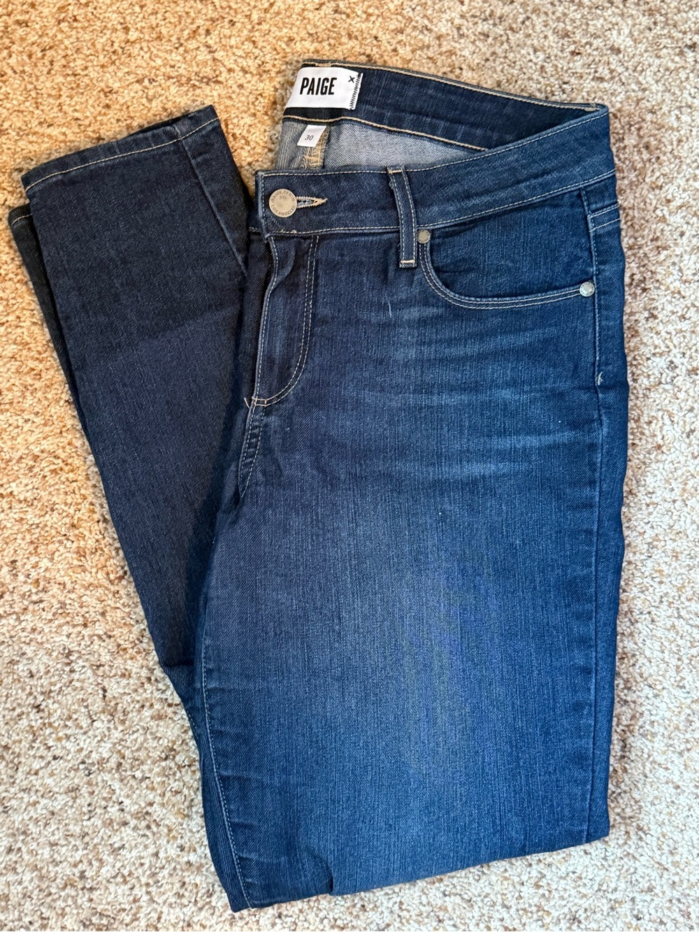 PAIGE Indigo High-Rise Skinny Jeans